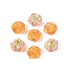 Electroplate Transparent Glass Beads Strands EGLA-N056-02A-05-1