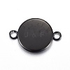 Stainless Steel Cabochon Connector Settings X-STAS-L211-04B-B-2