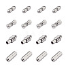 Fashewelry 16Sets 4 Style 304 Stainless Steel Screw Clasps STAS-FW0001-08P-2