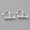 Brass Clip-on Earring Findings KK-Z007-21S-2