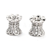Brass Micro Pave Clear Cubic Zirconia Beads KK-P271-39B-02-1