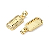 26Pcs Brass Micro Pave Cubic Zirconia Pendants ZIRC-I369-01G-2