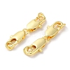 Rack Plating Brass Lobster Claw Clasps KK-F090-25G-2