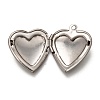 Non-Tarnish 316 Stainless Steel Locket Pendants STAS-O135-06P-3