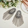 SUPERFINDINGS 2Pcs Detachable Iron Tassel Epaulettes FIND-FH0005-44P-5