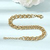 6.5MM 304 Stainless Steel Double Link Chain Bracelets for Women Men SA-CBA37BC-21G-3