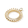 Brass Micro Pave Cubic Zirconia Pendants LS-KK-P320-02G-02-2