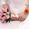 Cloth Flower & Foam Wrist Corsage with Plastic Pearl BJEW-WH0022-33A-6