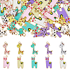 40Pcs 10 Style Alloy Enamel Pendants ENAM-FH0001-48-1