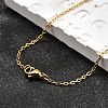 Ion Plating(IP) 304 Stainless Steel Cable Chain Necklaces NJEW-E026-04G-B-1