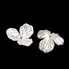 3-Petal ABS Plastic Imitation Pearl Bead Caps KY-F024-03-2