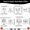 Spiral Hair Pin Coil Iron Hair Accessories OHAR-SP0001-12B-2