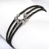 Polyester Multi-Strand Bracelets FB-CBA983F-02P-05-3