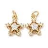 Brass Micro Pave Cubic Zirconia Pendants KK-A291-13B-G05-1