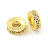 Brass Cubic Zirconia Spacer Beads KK-L215-004C-G04-1