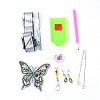 DIY Butterfly Diamond Painting Wind Chime Kits DIY-WH0258-05-1