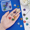 24Pcs Millefiori Glass Pendants PALLOY-PH01827-3