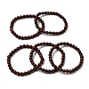 Natural Coffee Jasper Beads Bracelets BJEW-A153-01A-4