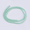 Opaque Solid Color Glass Bead Strands GLAA-F076-A09-2