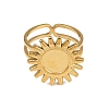 Stainless Steel Cuff Ring Findings PW-WG67428-11-4
