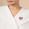 1Pc Heart Enamel Pin JEWB-LP0004-59B-1
