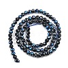 Electroplate Transparent Glass Beads EGLA-B013-02A-PL15-2