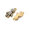 304 Stainless Steel Rhinestone Pendant STAS-U047-12G-2