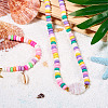4 Strands 4 Style Handmade Polymer Clay Beads CLAY-CW0001-05-9
