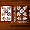 Plastic Drawing Painting Stencils Templates DIY-WH0396-0052-2