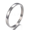 Tarnish Resistant 304 Stainless Steel Bangles STAS-I166-36B-3