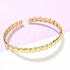Star Brass Cuff Bangles for Women BJEW-C144-01A-G-3