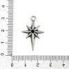 316 Surgical Stainless Steel Micro Pave Cubic Zirconia Pendants X-STAS-G349-01AS-01-3