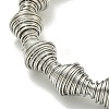 Non-Tarnish Adjustable 304 Stainless Steel Bicone Spring Wire Bracelets BJEW-H617-09P-2