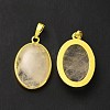 Natural Quartz Crystal Pendants G-H286-07G-04-3