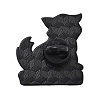 Animal Black Alloy Brooches JEWB-S018-03C-2