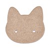 Cat Shape Kraft Paper Earring Cards X-CDIS-TAC0002-04-2