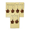 Natural & Synthetic Mixed Stone Star Dangle Earrings EJEW-I315-03P-4