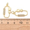 Brass Micro Pave Clear Cubic Zirconia Pendants CU-CBA2907-06G-3