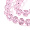 Transparent Glass Bead Strands GLAA-R095-10mm-33-3