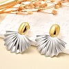 304 Stainless Steel Two Tone Stud Earrings EJEW-F355-04GP-05-1