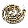 Electroplate Non-magnetic Synthetic Hematite Beads Strands X-G-T114-56G-2