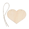 Unfinished Wood Pendants WD-CBACC5B-04C-1