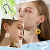 200Pcs 2 Colors Plastic Earring Hooks KY-SC0001-67-5