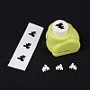 Random Single Color or Random Mixed Color Mini Plastic Craft Paper Punch Sets for Scrapbooking & Paper Crafts AJEW-L051-17-3