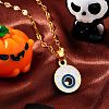 Halloween Stainless Steel Enamel Pendant Necklaces CH1357-2