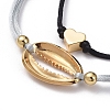 Adjustable Nylon Thread Braided Bead Bracelet Sets BJEW-JB05039-01-3