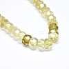 Natural Lemon Quartz Beads Strands G-F632-13C-01-2