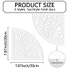 Acrylic Tie Dye Stencils Reusable Art Painting Template DIY-WH0429-005-2