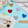 24Pcs 6 Colors Rhinestone Thread Iron on/Sew On Patches PATC-DR0001-03-3