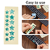 2 Sheets 2 Styles Paper Picture Stickers for Guitar Fingerboard Decoration STIC-FH0001-30-3